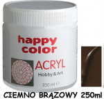 Happy Color akr&uuml;&uuml;lv&auml;rv 75ml, tumepruun