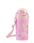 Laste kruus Kikka Boo Music Fest roosa 450 ml silikoonk&otilde;rre ja rihmaga