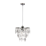 Candelluxi rippvalgusti Prisma 38-26064, kroomitud