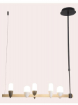 Candellux rippvalgusti Sakai 50233078, must/kuldne