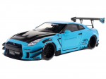 Diecast mudel Solido S1805817 Nissan Gt-R (R35) Liberty Walk Body Kit 2.0 Baby Blue 2024 1/18