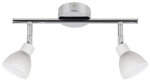 Candellux laelamp Roy 92-67555, valge/kroom