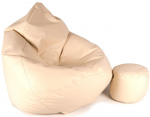 Tumba Mega Comfort XXL, kunstnahk, kakaov&auml;rv