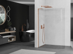 Mexen Kioto-R L &uuml;mardatud Walk-in du&scaron;isein 120 x 200 cm, l&auml;bipaistev, roosa kuld - 800-120-103-60-06, 120 x 200 cm