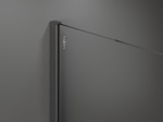 Mexen Kioto du&scaron;isein Walk-in 150 x 80 cm, must raam, harjatud gun gray - 800-150-202-66-70-080