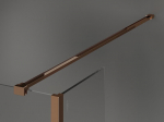 Mexen Kioto du&scaron;isein Walk-in 120 x 90 x 30 cm, must raam, roosa kuld - 800-120-090-221-60-70-030