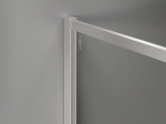 Mexen Kioto-F Walk-in du&scaron;inurk koos raamiga 160 x 90 cm, l&auml;bipaistev 8 mm, harjatud nikkel - 800-160-202-04-97-090