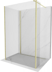 Mexen Kioto du&scaron;isein Walk-in 140 x 100 x 30 cm, l&auml;bipaistev, kuldne harjatud - 800-140-100-221-55-00-030