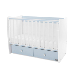 Muudetav lastevoodi Lorelli Matrix New, 120x60 cm, valge/helesinine