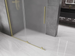 Mexen Velar l&uuml;kand du&scaron;isein Walk-in 160 x 200 cm, h&auml;rmatatud 8 mm, kuldne harjatud - 871-160-000-33-55, 160 x 200 cm
