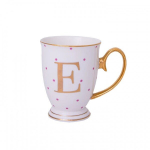 Kruus, Alphabet dots - E, 300 ml, Bombay Duck, roosad t&auml;pid