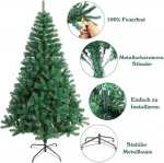 Kunstkuusk nagu p&auml;ris, tihe 150 cm, metallist alusega, 450 oksa &mdash; j&otilde;ulupuu elutuppa, j&otilde;ulupuu, j&otilde;ulukaunistused, pvc j&otilde;ulupuu, v&auml;ike j&otilde;ulupuu, j&otilde;uluehted, kontori j&otilde;ulupuu