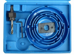 Geko puidu puurekomplekt G30000, 64mm, 76mm, 89mm, 102mm, 127mm, puure s&uuml;gavus 25mm, juhtpuur 6mm