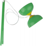 Klassikaline Diabolo žongleerimism&auml;nguasi Roheline &mdash; tsirkusevarustus, osavusm&auml;ngud, algaja komplekt, žongleerimise tarvikud, laste m&auml;nguasjad, koordinatsiooni treening, sporditarbed