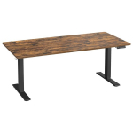 K&otilde;rgust reguleeritav laud 180x80x72-120 cm pruun puit ja teras