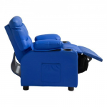 Laste lamamistool 64x65,5x101,5 cm sinine PU-nahk
