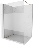 Mexen Kioto Walk-in du&scaron;isein 140 x 200 cm, l&auml;bipaistev/j&auml;&auml;tunud 8 mm, roosa kuld - 800-140-101-60-35, 140 x 200 cm