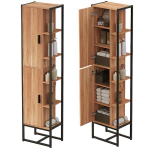 K&otilde;rge vannitoakapp, loft-stiilis, t&ouml;&ouml;stuslik, kaasaegne, helepruun, 178,5 cm