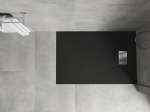 Mexen Hugo ristk&uuml;likukujuline SMC 120 x 70 cm, must, inox katteplaat - 42707012-X, 120 x 70 cm
