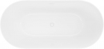 Mexen Luna Slim vabaduseb vann 170 x 75 cm, valge, valge &uuml;levool - 52041707500-20, 170 x 75 cm