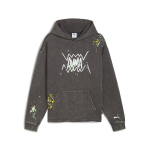 PUMA meeste vabaaja dressipluus PUMA Points in the Paint kapuutsiga, hall - 63282801, hall
