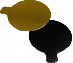 BANKETTKAART must/kuldne 10cm 1 tk.
