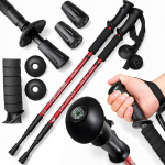 Kokkupandavad matkakepid Nordic Walking, 2 tk.
