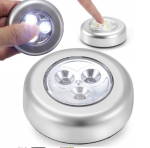 Akutoitel kleepuv Led valgus kapi jaoks, 3 Led