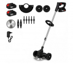 Akutrimmer, 3in1 muruniiduk ratastega, 2 akut 96 V, SK-3612