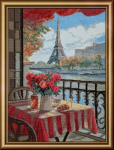 Aine A1013 "sunny Paris" ristpistekomplekt, 40x40 cm