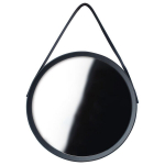 Must &uuml;mmargune seinapeegel, l&auml;bim&otilde;&otilde;t 52 cm, Orion