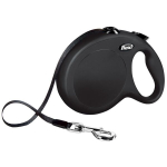 Kahjustatud pakendiga toode. FLEXI New Classic Leash strap - L: 8 m - Black - Dogs
