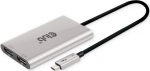Club3D Adapter Thunderbolt 3 2x DP 1.2 4K@60Hz aktiv St/Bu retail