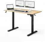 Reguleeritava k&otilde;rgusega arvutilaud SENSE7 Nojo Light, 120x60 cm, 72&ndash;118 cm, pruun/must