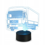 3d Led lamp veoauto puldiga, v&auml;rvimuutus