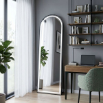 Peegel REA ORBIT 50x160 Must, 3x50x160cm