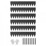 Terasės ir gėlynų bortelių juosta 1016 x 203 x 1,5 mm (6 vnt.)