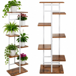 Metallist lillealus 120 cm, 7 riiulit, MDF