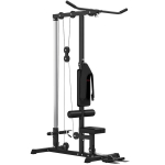 Multifunktsionaalne j&otilde;usaal plokks&uuml;steemiga, 197 cm, must