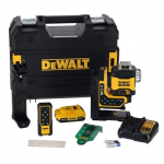 DeWALT roheline laserlood kaugjuhtimispuldiga 3 &times; 360&deg; 1 &times; 2Ah 18V DCLE34035D1-QW