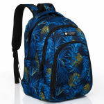 Ergonoomiline kooliseljakott Peterson, must / sinine, 25 l