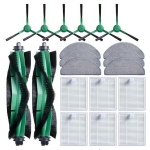 20-osaline komplekt iRobot Essential Y0112 jaoks: 2 peamist + 6 k&uuml;lgmist + 6 filtrit + 6 riidet&uuml;kki