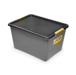 Kaane ja ratastega hoiukast SolidStore, 76x57x42 cm, 145 l, hall
