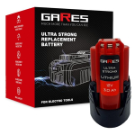 Gares aku, sobib Milwaukee C12 M12 M12B2 M12B3 M12B4 M12B6 M12B9 REDLITHIUM, 12 V 3Ah