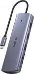 Unitek D1113a 9-in-1 Usb-c jaotur: Hdmi, Vga, Ethernet, Pd 100w
