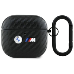 BMW AIRPODS 4 &Uuml;MBRIS S&Uuml;SINIKU KATEGA TEKSTUURIGA JA TOPELTMETALLILSE LOGOGA, M&Otilde;ELDUD APPLE'LE