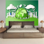 Kvaliteetne Maa P&auml;eva Kaunistamise Banner Pickify, 179.83cm X 229.87cm