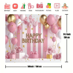 S&uuml;nnip&auml;evadekoratsiooni Taustakardin Banner Pickify, 150*130cm
