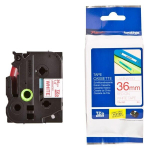 Laserprinteri kassett Brother Tze-262 lint 36mm 8m valge, punane kiri