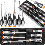 Sisestage 6 kruvikeeraja komplektiga: Ph ja lame
